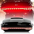 ECOTRIC Chopped Tour Pack Trunk Tail Box w/Wrap Light Compatible with 2014-2024 Harley Touring Models Street Glide Road Glide Road King Electra Glide Rear Brake Tail Light Motorcycle Trunk Luggage