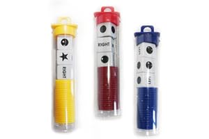JHFY Left Right Center dice Game Prime Set Bundle- 3 Pack Assorted Colors