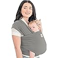 KeaBabies Baby Wrap Carrier - All in 1 Original Baby Carrier Newborn to Toddler Sling, Easy to Wear, Hands Free Bonding, Lightweight, Breathable Infant Wraps (Graphite)