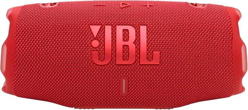 Charge 6, coluna Bluetooth portátil sem fios, bateria 28h, resistência à água IP68, à prova de pó e quedas, Pro Sound com AI Sound Boost, compatível com Auracast, vermelho — foto 8 de 8