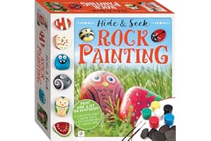 Hide and Seek Rock Painting Kit-This Complete Starter Kit includes all you need to create over 15 Quirky Rock-Art Creations