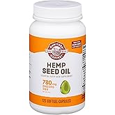 Manitoba Harvest Hemp Seed Oil Softgels, 780 Mg of Plant Based Omegas 3 & 6 per Serving, 120 Ct