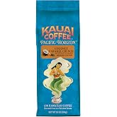 Kauai Coffee Ground Coffee - Coconut Caramel Crunch, 10 oz Bag | Medium roast, Arabica Coffee, 10% Hawaiian with No Bitterness, Smooth, Rich, Nutty Caramel and Tropical Coconut