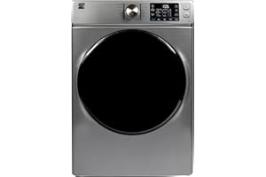Kenmore 8.0 cu. ft. Front Load Electric Dryer with Wrinkle Guard & Accela Steam to Reduce Wrinkles, Static & Odors - Smart Sensor Drying - LED - ENERGY STAR Certified - Metallic Silver