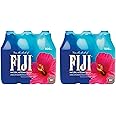 FIJI Natural Artesian Bottled Water 500 mL / 16.9 Fl Ounce (Pack of 12) - 100% Recycled Plastic