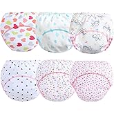 Orinery Cotton Reusable Baby Training Pants Unisex Potty Toddler Underpants Kids Waterproof Breathable Underwear 6-Pack