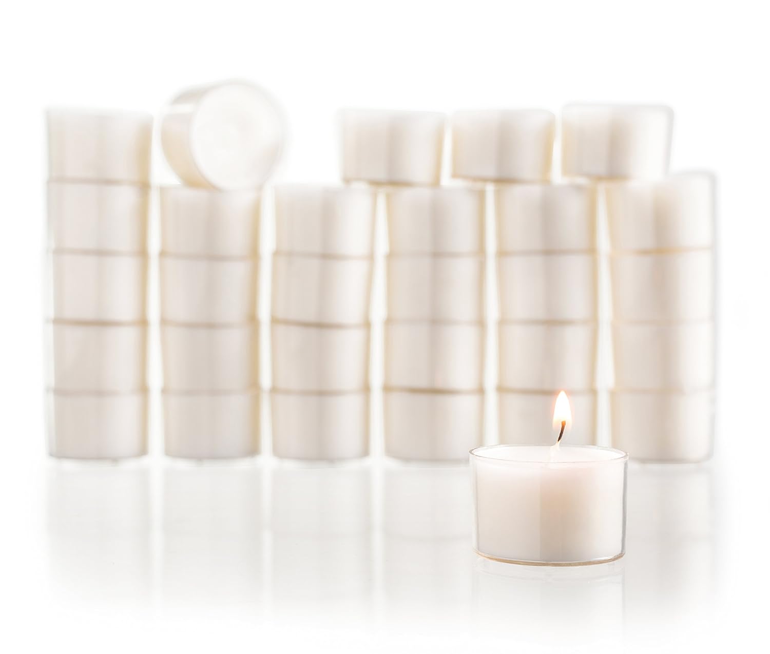 Amazoncom Tea Light Candles Set Of 30 White Unscented Classic