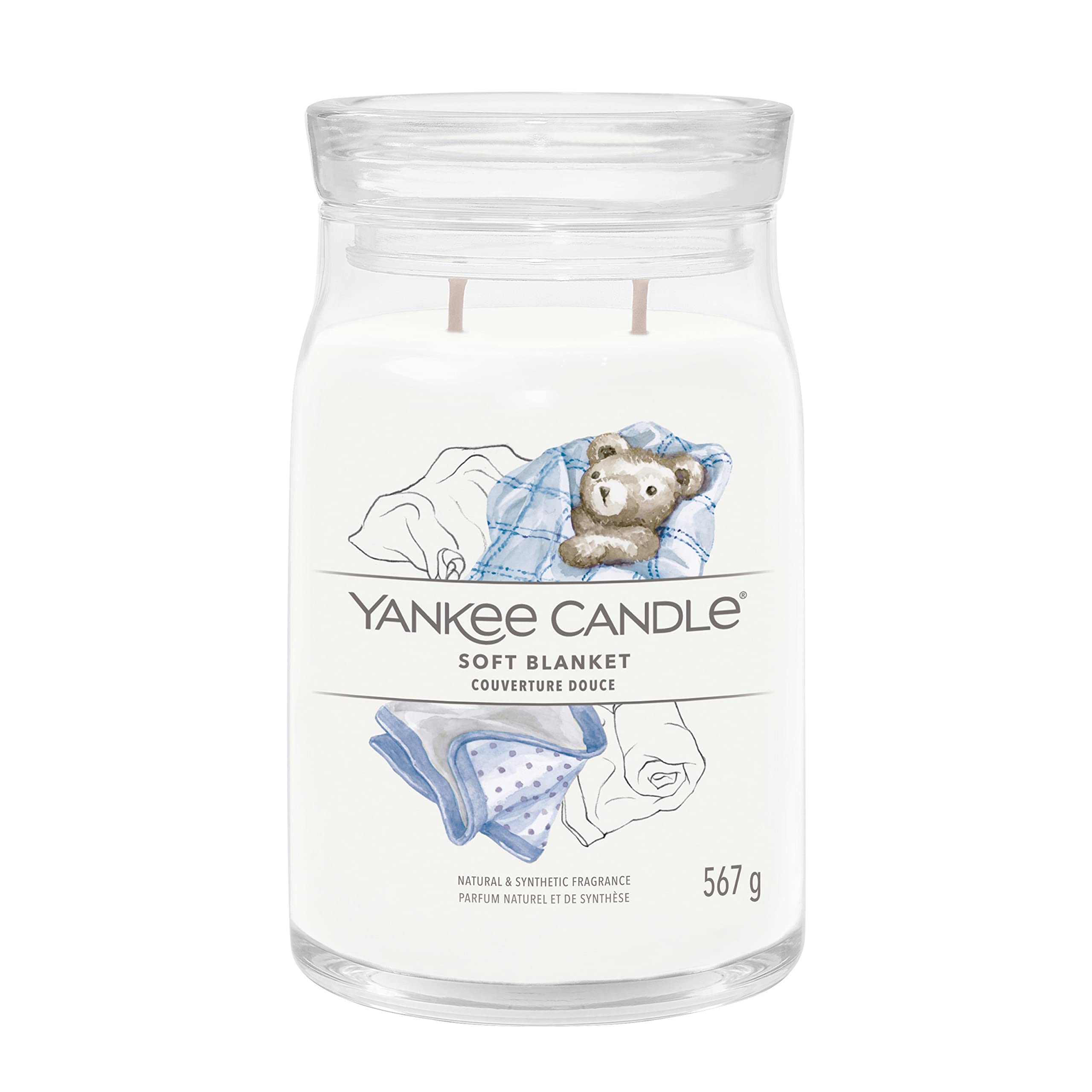 Yankee Candle Signature Scented Candle | Soft Blanket Large Jar Candle with Double Wicks | Soy Wax Blend Long Burning Candle