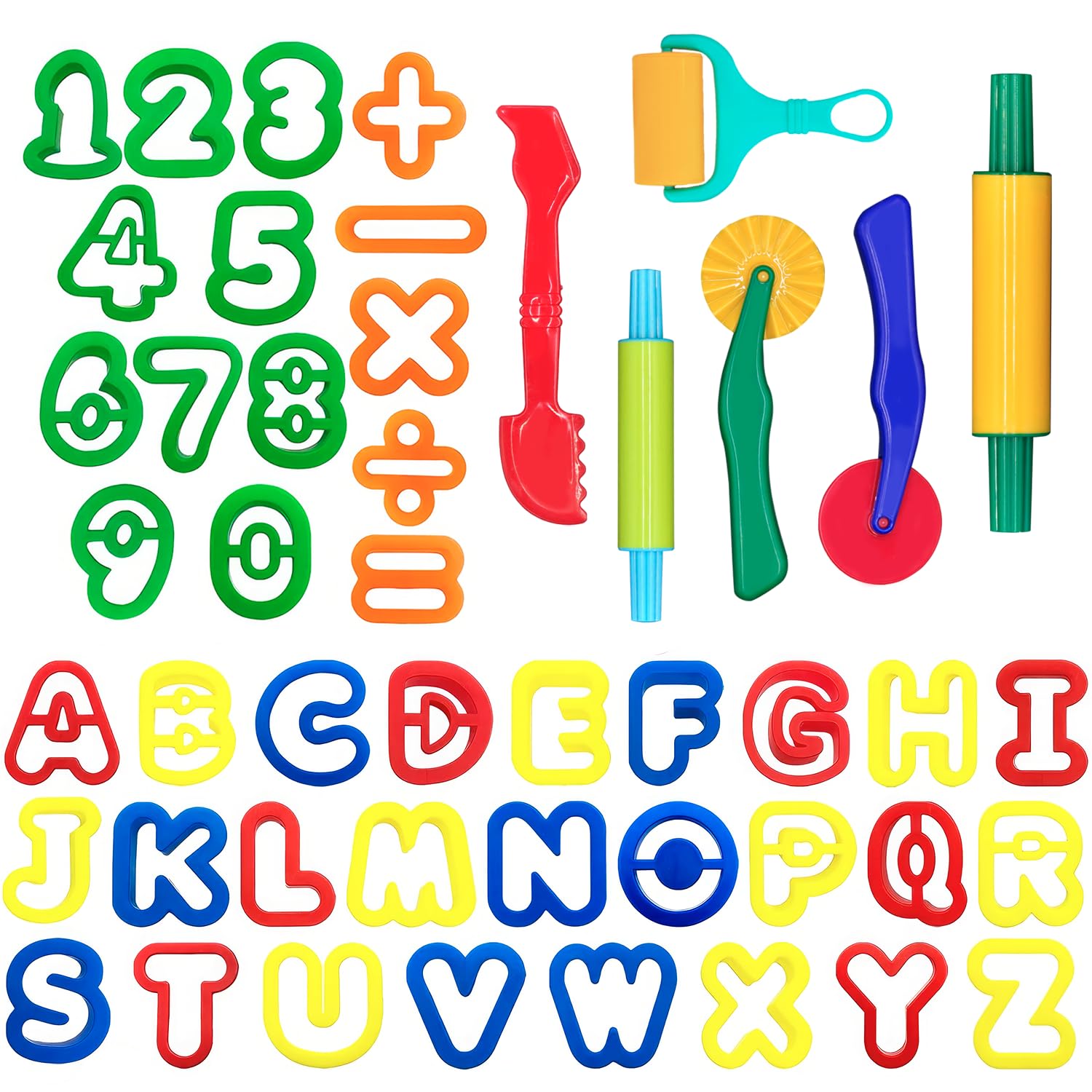DIMROM Clay and Play Dough Tools Six Piece Set - Ages 3 & Up (47pcs)
