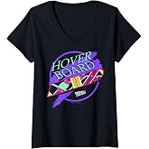 Women's Back to The Future 35th Anniversary Hover Board V-Neck T-Shirt