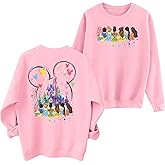 UYIQL Magical Kingdom Sweatshirt for Women Cute Graphic Sweatshirts Funny Magical Long Sleeve Pullover Top