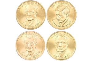 PROFILE COINS & COLLECTIBLES 2015 P Presidential Dollar 4 Coin Set BU Uncirculated Mint State $1 Collectible