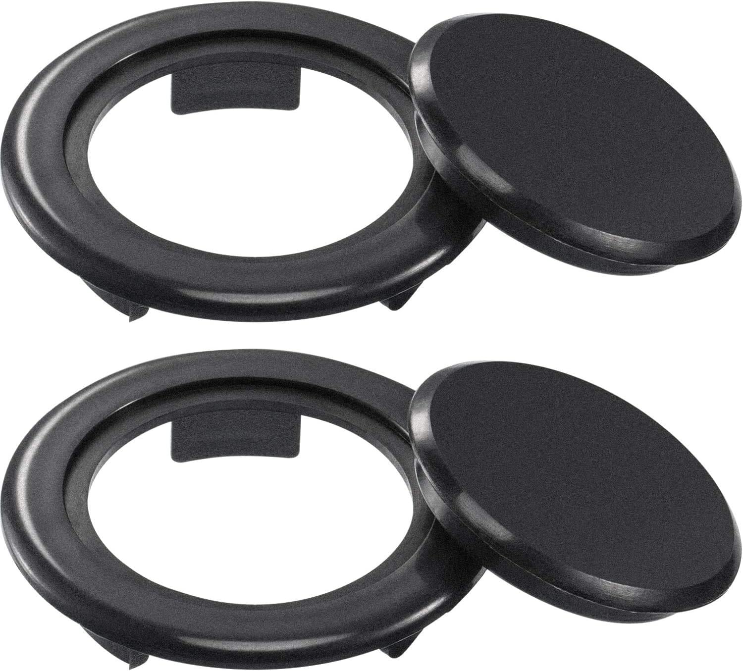 Amazon Com 2pcs 2 Thicker Hole Ring Plug And Cap Set Standard Size Umbrella Replacement Ring For Patio Table 2 Set Black Garden Outdoor