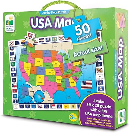 Jumbo Floor Puzzles - USA Map