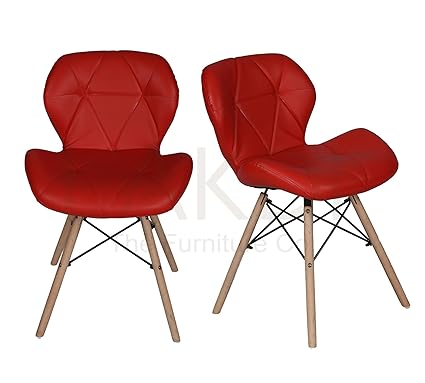 lakdi Ormond Accent Chair Set of 2 Combo Use for Caf and Living Room,Dining Area MFN(132246_R_C)