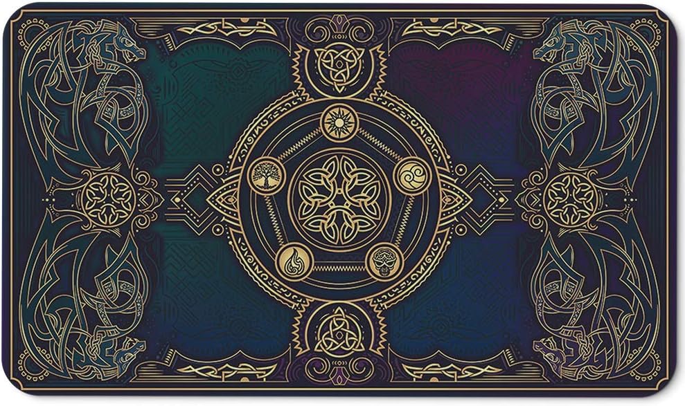 Paramint Lucid Dragon Blast (Stitched), MTG Playmat, Compatible with Magic the Gathering Playmat, Play MTG, YuGiOh, TCG