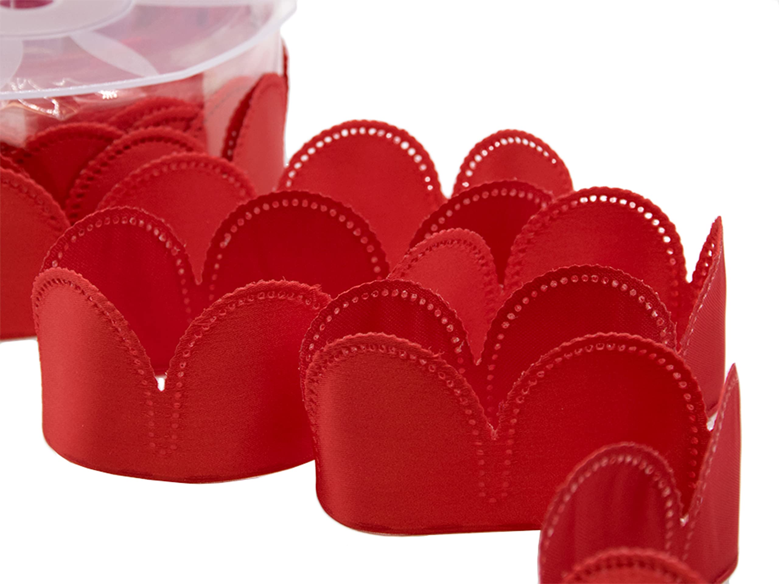 Furlanis H1350_31_25 Confetti Ribbon (90 Pieces of 5 Petals), Taffeta, Red, 15 x 15 x 7 cm