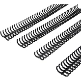 Rayson PROC1230BK Click Binding Spines, 3:1 Pitch, 1/2" Diameter, 90 Sheets Binding Capacity, Black, 30/Box