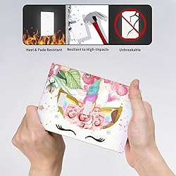 Unicorn Pink Triple Toggle Light Switch Cover