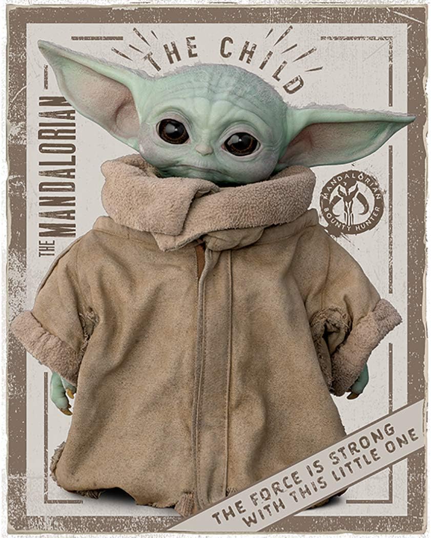 Star Wars: The Mandalorian - Mini TV Show Poster (The Child - Baby Yoda) (Size: 16 x 20 inches)