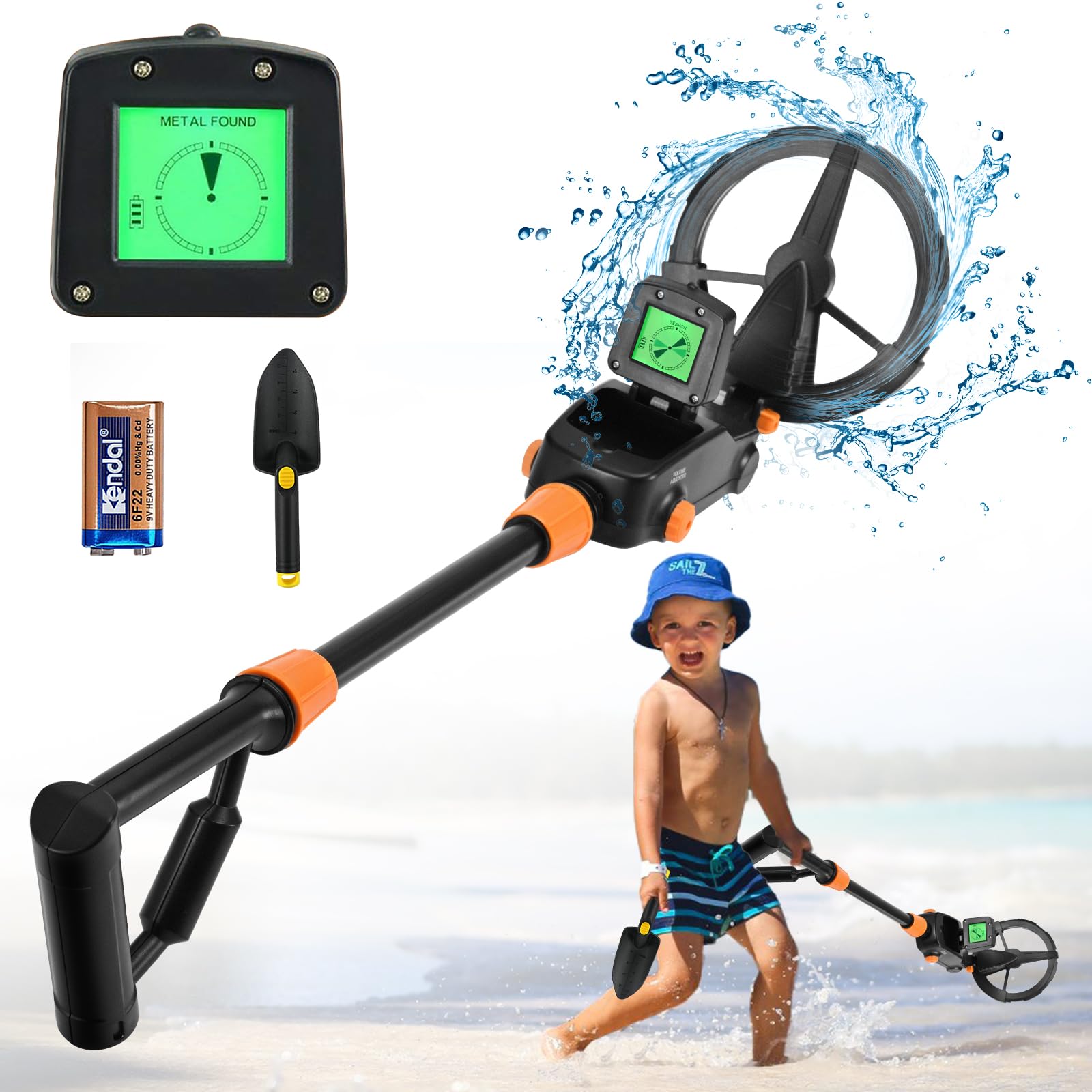 Metal Detector Kids,Lightweight Metal Detectors with LCD and SOUND Indication,High Accuracy Metal Detector with Waterproof Search Coil for Kids or Beginners to Treasure Seeking Gold Digger