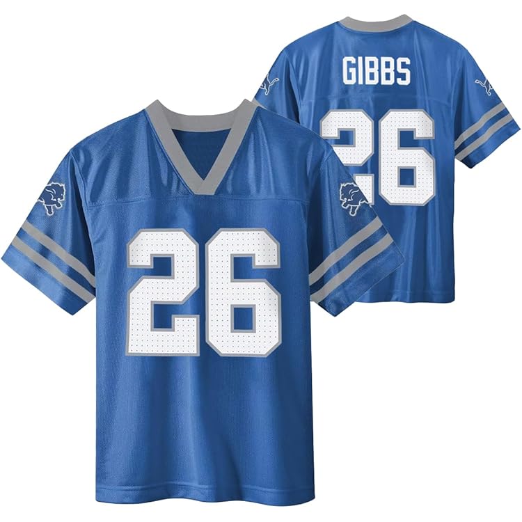 Amazon.com: Jahmyr Gibbs Detroit Lions Blue #26 NFL Kids 4-7 Name