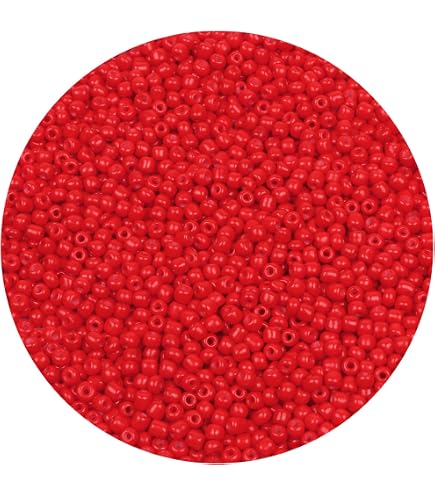 Rose Red AB Seed Beads 4mm | 110 Grams (About 1600pcs) For Jewelry Making | 6/0 Glass Beads Kit - View #9