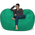 Chill Sack Bean Bag Chair: Huge 6' Memory Foam Furniture Bag and Large Lounger - Big Sofa with Soft Micro Fiber Cover - Tide 