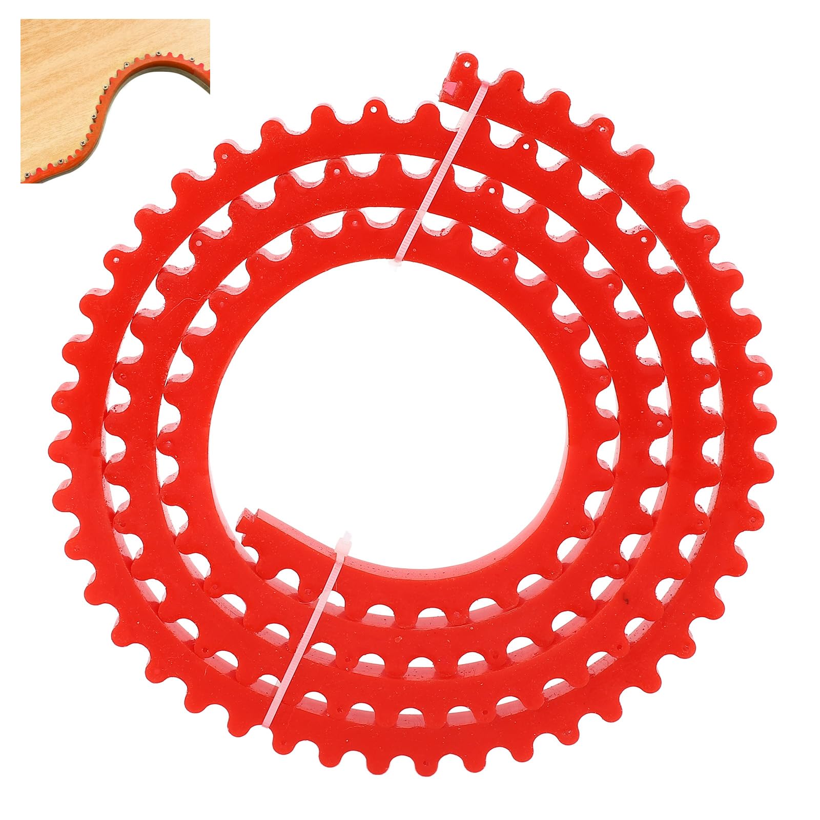 2M/6.6ft Woodworking Profiling Strip - Flexible Curve Template with Gear Driven Chain - Woodworking Tool - Transfer Curved Patterns