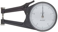 Mitutoyo 209-457 Caliper Gauge, Pointed Jaw, White
