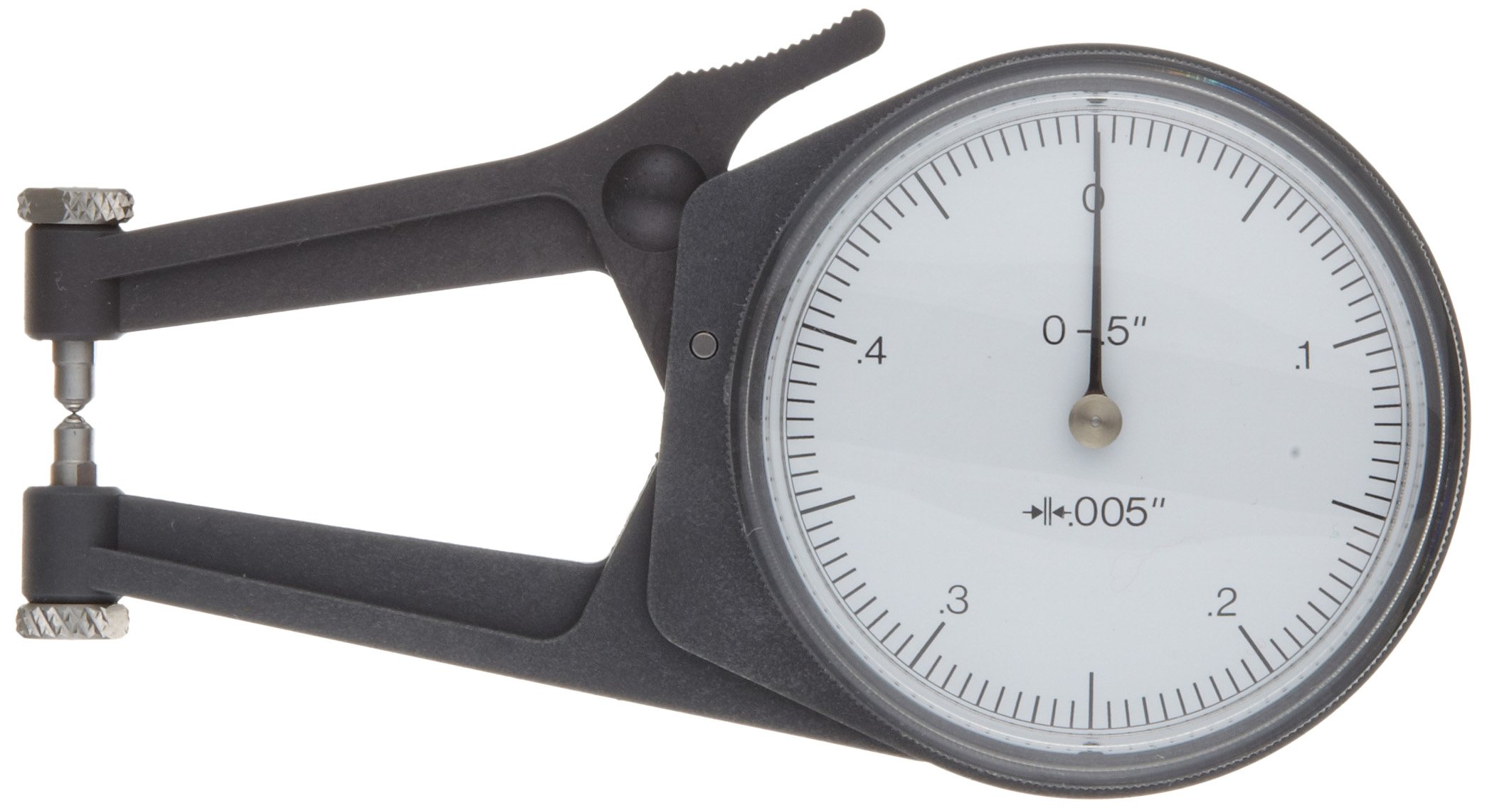 Mitutoyo 209-457 Caliper Gauge, Pointed Jaw, White