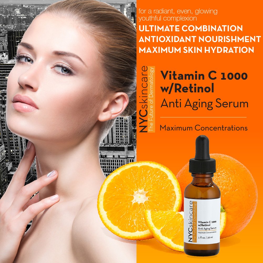 nyc skincare vitamin c 1000 serum with retinol