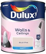 Dulux Walls & Ceilings Matt Emulsion Paint, Blush Pink, 2.5L view 2