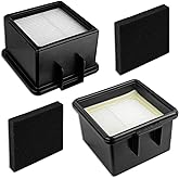 2Pcs F43 HEPA Filter and Foam Filters for Dirt Devil Easy Lite Cyclonic Quick Vac UD20005 and Extreme Cyclonic Quick Vac UD20010 Upright Vacuum, 2PY1105000 1PY1106000 HEPA Filter and Foam Filter