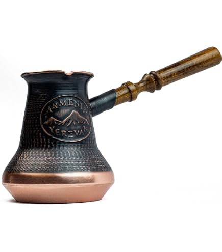 Amazon.com | Handmade Coffee Pot Maker 7 Fl Oz Copper Armenian