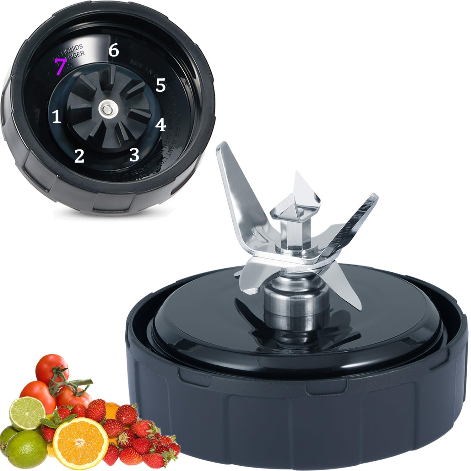 Photo 1 of [ New Model] Replacement blender Blade for Ninja Accessories, Only Compatible with Nutri Ninja Foodi Power Blender SS150,SS151,SS300, SS350,SS351, SS351TGT, CO351B, SS100, SS101, SS101C, CO101B