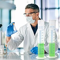 Bekith 4 Pack 1000ml Plastic Graduated Cylinder
