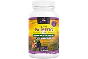 Advanced Nutrition Labs Saw Palmetto, 1500 mg, 120 Capsules, Plus Extract for Women and Men