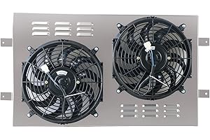 KUUHLERSAT Aluminum Radiator Shroud Electric Fan For 1988-1999 Chevy GMC C/K 1500 2500 3500 Truck 5.0L 5.7L