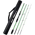 Goture Travel Fishing Rods, 4 Piece Fishing Pole with Case/Bag, Casting/Spinning Rod,Ultralight Fishing Baitcasting Rod 7ft for Saltwater Trout, Bass, Walleye, Pike