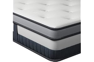 Vesgantti Twin Mattress 10 Inch Innerspring Multilayer Hybrid Single Mattress - Ergonomic Design with Memory Foam and Pocket Spring Mattress Twin Size - Box Top Series Medium Firm Feel