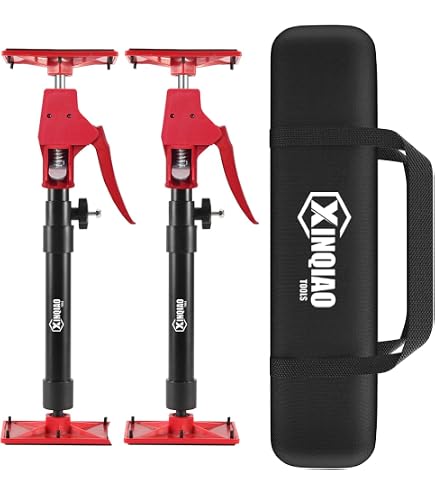 Lot De 2 Poteaux De Support Réglables OUTIMATE - Télescopiques 114 à 295 Cm, Capacité 60 Kg, Pour Installation Armoires, Troisième Main