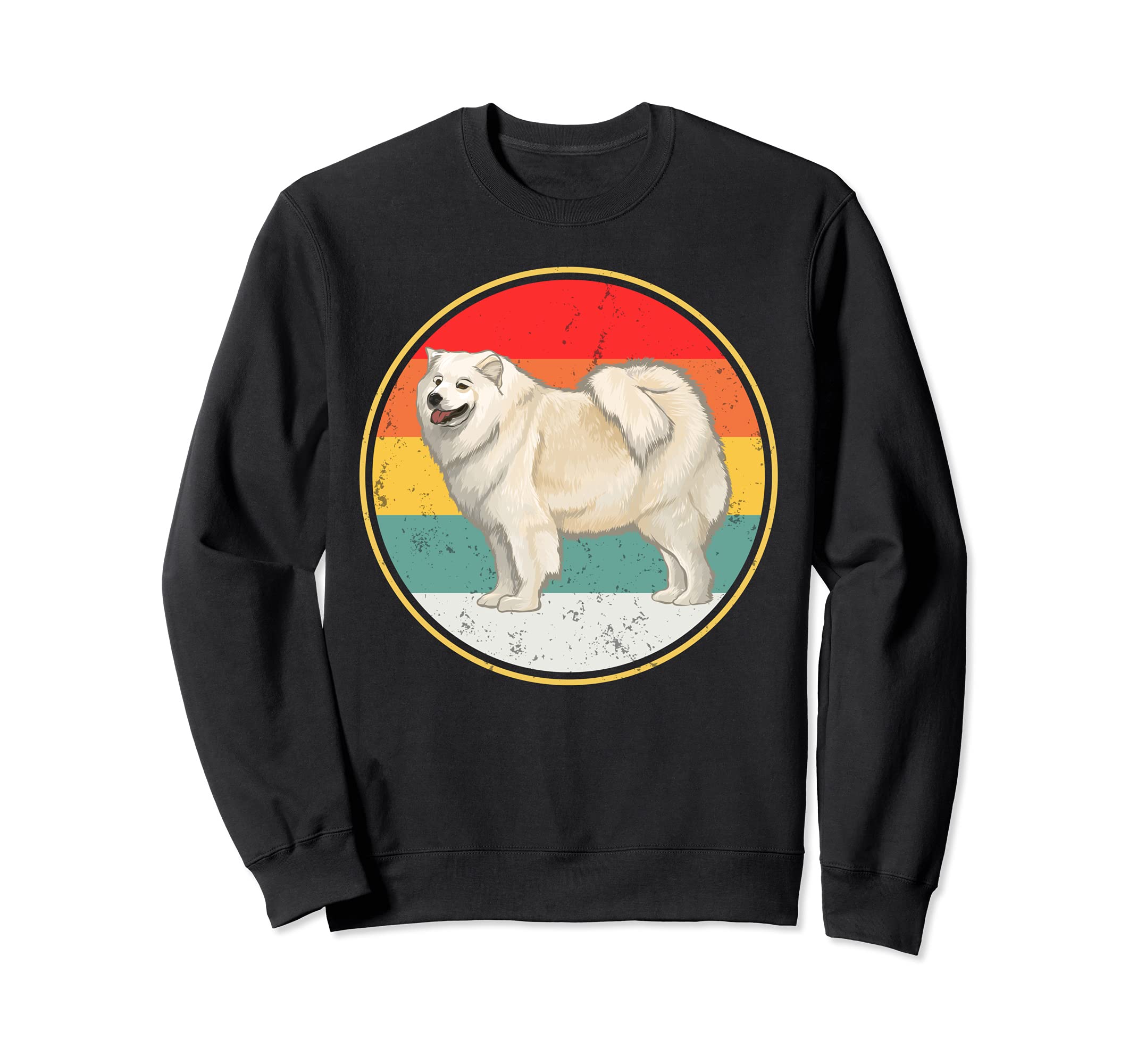 Vintage Retro Sunset Samoyed Dog Sweatshirt