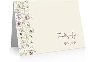 Thinking of You Cards (12 note cards and envelopes) use as Get Well Cards, Friendship Cards, Condolence Cards or love notes