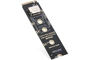 NVMe to SFF-8612 Adapter, RIITOP M.2 NVMe PCIe 4.0 x4 to OCuLink SFF-8611 4i Host Adapter for eGPU and SSD