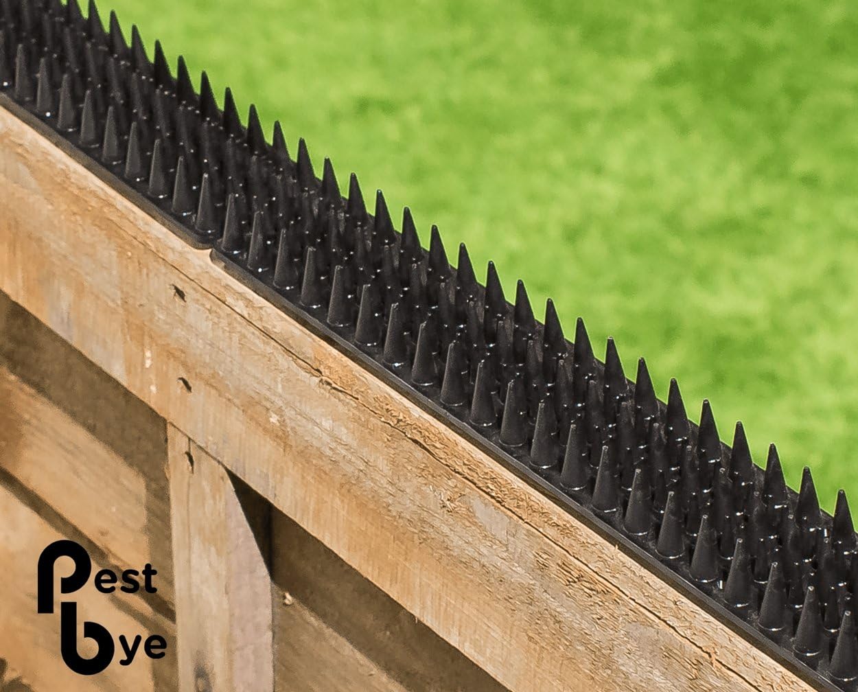 Cat Repeller Fence and Wall Spikes Strip of 8 (13ft) Black Amazon.ca