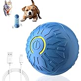 OYSMY Interactive Dog Toys Dog Balls,Durable Motion Activated Automatic Rolling Ball Toys for/Small/Medium Dogs（Blue