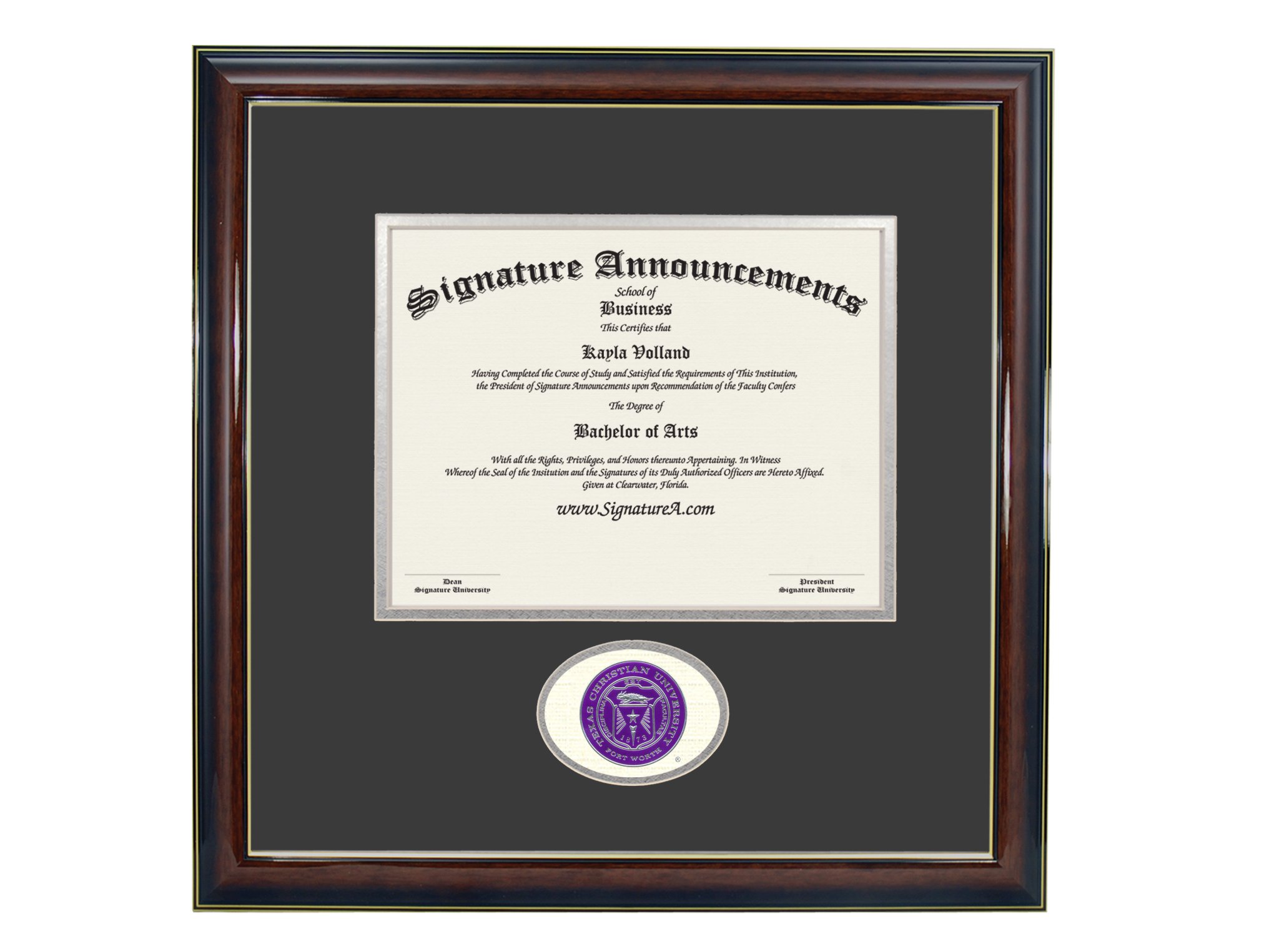 Signature Announcements Texas Christian University (TCU) Undergraduate