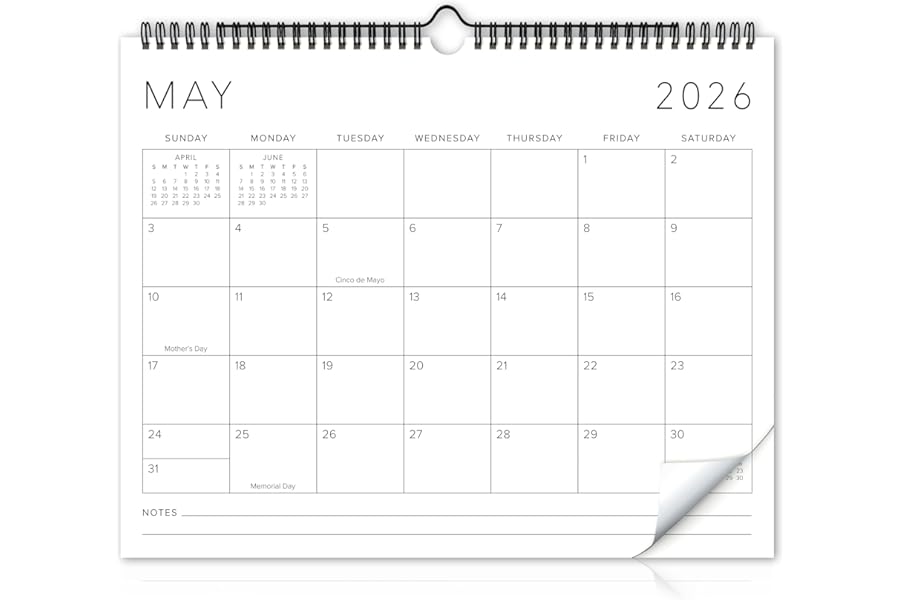 Beautiful 2026-2027 Wall Calendar - Runs from June 2026 until December 2027 - Large 14.5" x 11.5" Office Wall Calendar for Easy Organizing