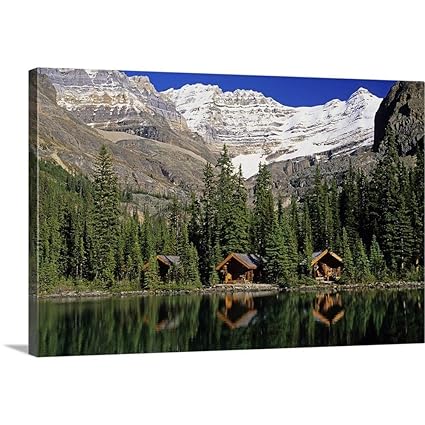 Amazon Com Greatbigcanvas Gallery Wrapped Canvas Entitled Cabins